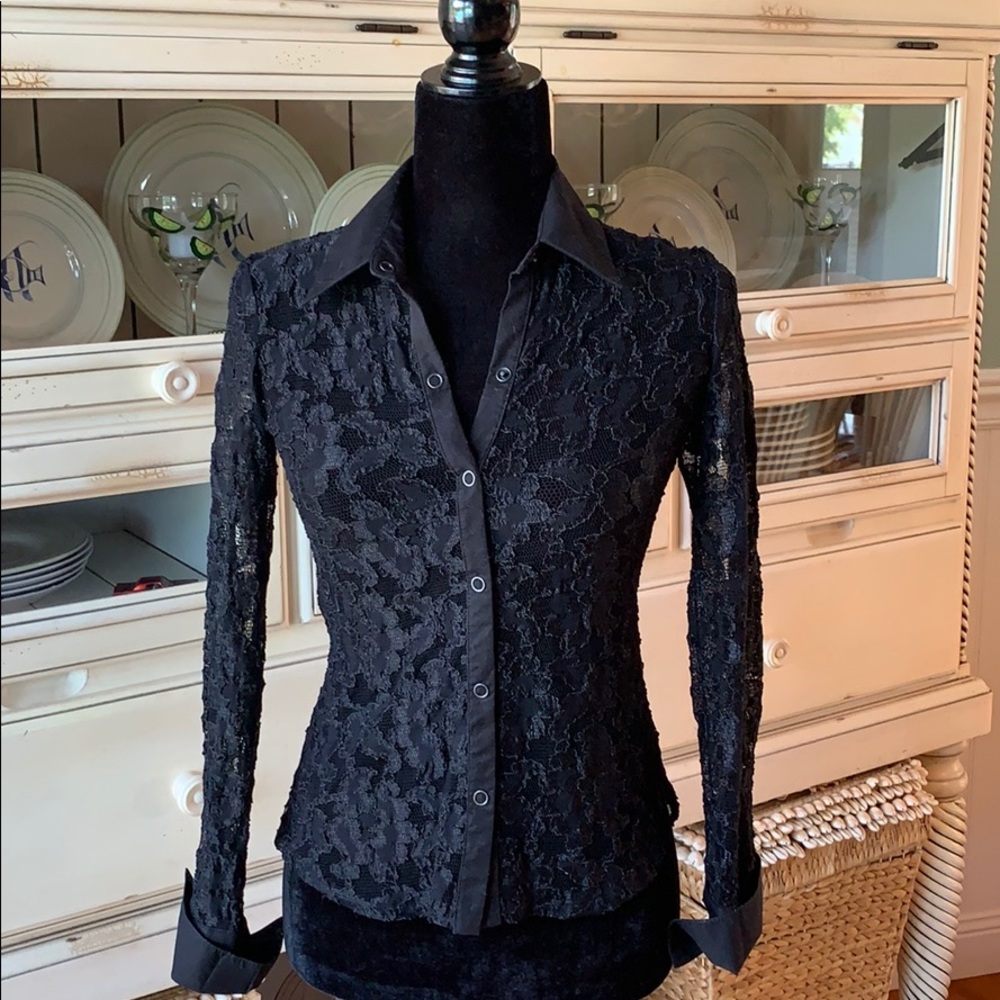 Black Lace Shirt